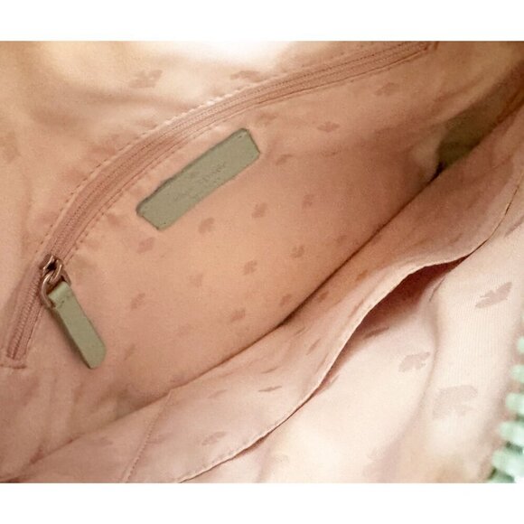 KATE SPADE Jae Degrade Mint Green Ombre Flat Crossbody Bag Purse - Picture 3 of 6